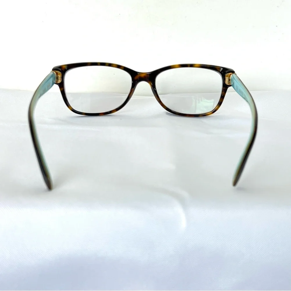 TIFFANY & CO TF 2084 8015 Cat Eye Brown Tortoise on Blue Prescription Eyeglasses
